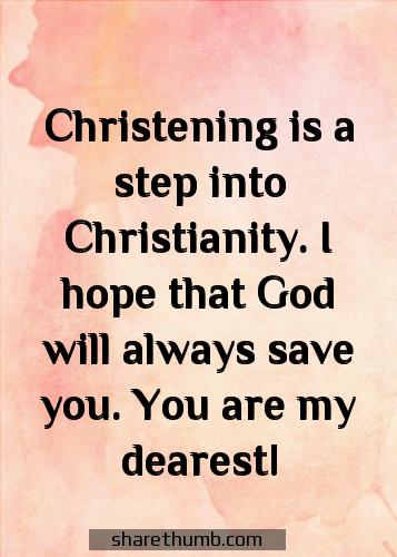 message inside christening card